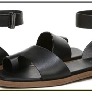 Franco Sarto Black and Tan Sandals
